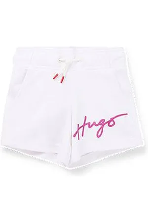 HUGO BOSS Kids-Shorts aus Baumwoll-Mix mit Metallic-Logo