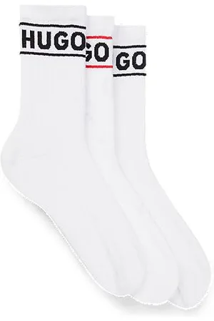 HUGO BOSS Dreier-Pack kurze Socken mit Logos