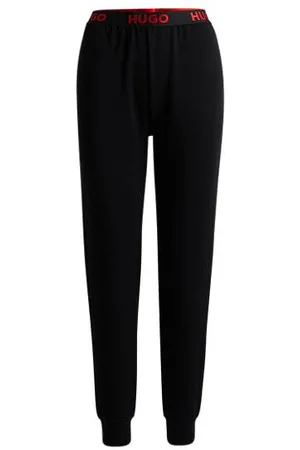 HUGO BOSS Jogginghose aus Baumwoll-Mix mit Logos am Bund