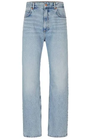 HUGO BOSS Baggy-Fit Jeans aus schwerem Baumwoll-Denim