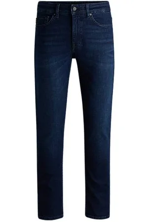 HUGO BOSS Delaware Slim-Fit Jeans aus bequemem Stretch-Denim in reinem Blau