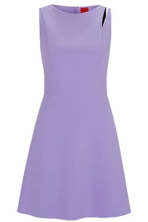 HUGO BOSS Ärmelloses Minikleid mit Cut-out an der Schulter