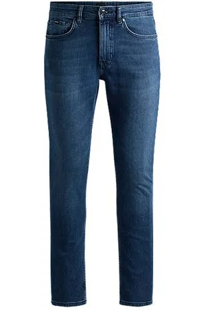 HUGO BOSS Delaware Slim-Fit Jeans aus bequemem Stretch-Denim in reinem