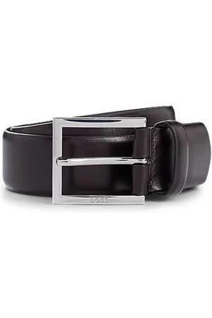 HUGO BOSS Dressletic Ledergürtel mit verdeckter elastischer Partie