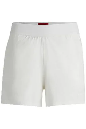 HUGO BOSS Relaxed-Fit Shorts aus Stretch-Jersey mit Logo-Print