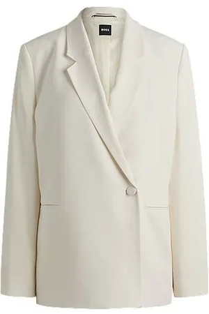 HUGO BOSS Relaxed-Fit Blazer mit markantem Knopf