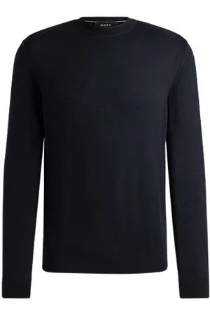 HUGO BOSS Regular-Fit Pullover aus Wolle, Seide und Kaschmir