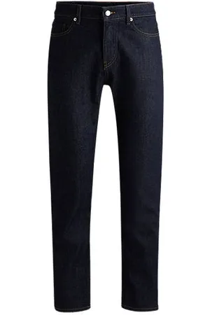 HUGO BOSS Delaware Slim-Fit Jeans aus dunkelblauem Stretch-Denim