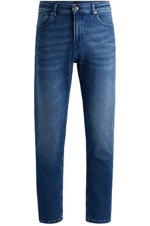 HUGO BOSS Maine Regular-Fit Jeans aus bequemem Stretch-Denim in reinem