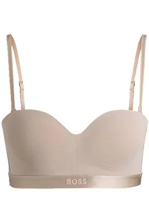 HUGO BOSS BH aus Baumwoll-Mix mit Logo-Band und abnehmbaren Trägern