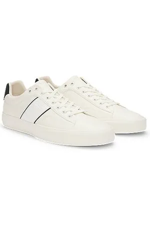 HUGO BOSS Sneakers aus Kunstleder mit unifarbener und genarbter Struktur
