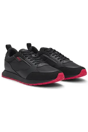HUGO BOSS Sneakers aus verschiedenen Materialien mit Logo-Akzenten