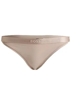 HUGO BOSS Slip aus Baumwoll-Mix mit Signature-Logo am Bund