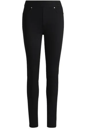 HUGO BOSS Super Skinny-Fit Jeggings aus schwarzem Super-Stretch-Denim