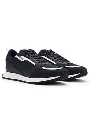 HUGO BOSS Sneakers aus verschiedenen Materialien mit Logo-Akzenten