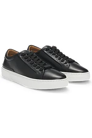 HUGO BOSS Gary Lowtop Sneakers aus Leder mit Logo-Schlaufe