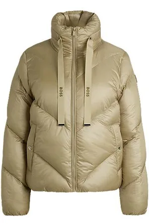 HUGO BOSS Wasserabweisende Steppjacke mit Tunnelzug