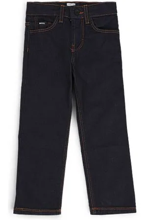 HUGO BOSS Regular-Fit Kids-Jeans mit Double-B-Monogramm auf der Niete