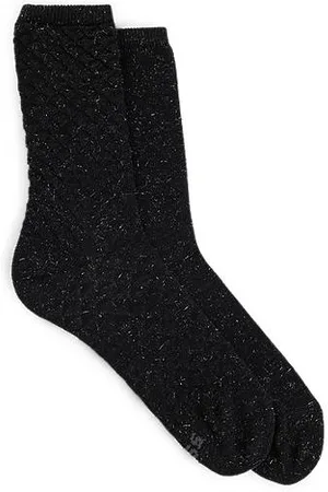 HUGO BOSS Mittelhohe Socken mit Glitzer-Effekt im Zweier-Pack