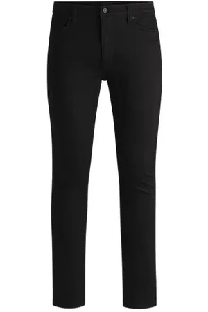 HUGO BOSS Tiefschwarze Extra Slim-Fit Jeans aus Stretch-Denim