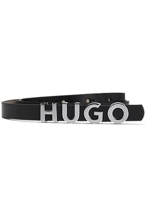HUGO BOSS Gürtel aus italienischem Leder mit Logo-Schließe