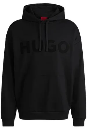 HUGO BOSS Oversized Hoodie aus Baumwoll-Terry mit tonalem Logo
