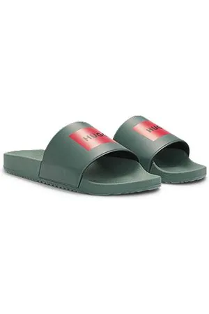 HUGO BOSS In Italien gefertigte Slides mit Logo-Label