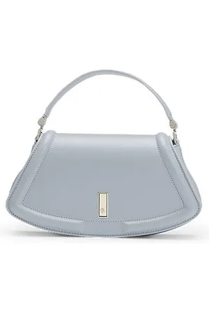 HUGO BOSS Ariell Umhängetasche aus Leder mit metallenem Double-B-Monogramm