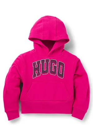 HUGO BOSS Kids-Hoodie aus Baumwoll-Mix mit Logo im College-Stil