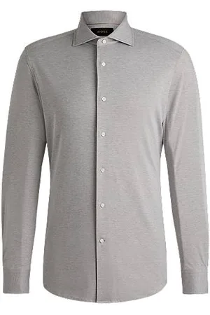 HUGO BOSS Slim-Fit Hemd aus elastischem Baumwoll-Mix