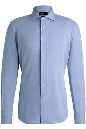 HUGO BOSS Slim-Fit Hemd aus elastischem Baumwoll-Mix