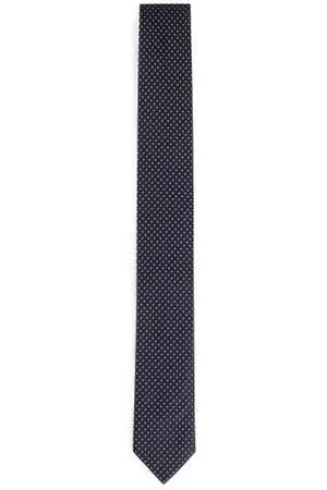 HUGO BOSS Geometrisch gemusterte Krawatte aus Seiden-Jacquard