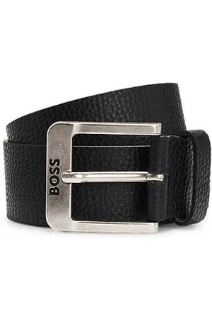 HUGO BOSS Gürtel aus italienischem Leder mit Logo-Schließe