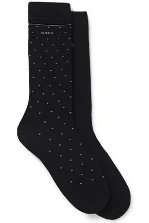 HUGO BOSS Zweier-Pack mittelhohe Socken mit Logo-Details
