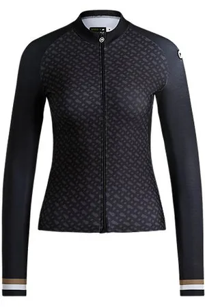 HUGO BOSS Schwarzes x ASSOS Trainingsshirt mit drei Rückentaschen