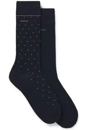 HUGO BOSS Zweier-Pack mittelhohe Socken mit Logo-Details