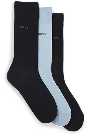 HUGO BOSS Mittelhohe Socken aus Baumwoll-Mix im Dreier-Pack