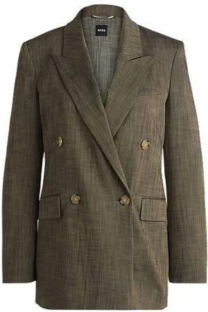 HUGO BOSS Melierter Regular-Fit Blazer