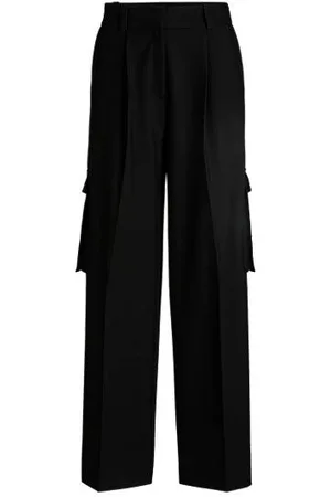 HUGO BOSS Regular-Fit Cargo-Hose aus elastischem Material-Mix