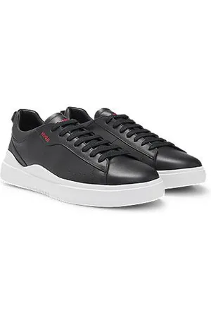 HUGO BOSS Sneakers aus Glattleder mit Cupsohlen