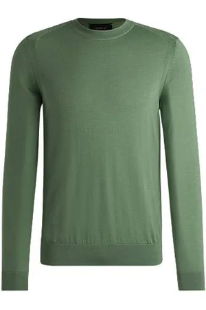 HUGO BOSS Regular-Fit Pullover aus Wolle, Seide und Kaschmir