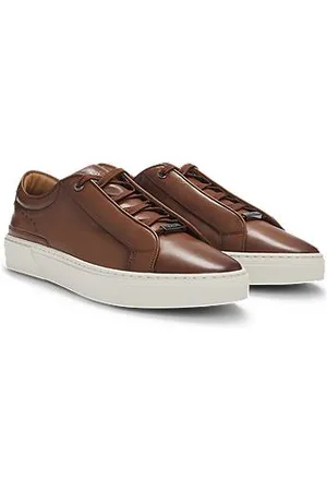 HUGO BOSS Gary Lowtop Sneakers aus poliertem Leder