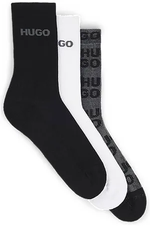 HUGO BOSS Dreier-Pack kurze Socken mit Logos