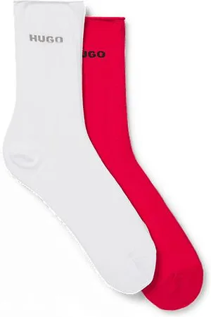 HUGO BOSS Zweier-Pack kurze Socken mit Logo-Details