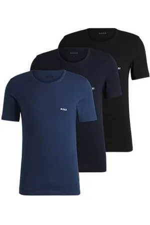 HUGO BOSS Dreier-Pack T-Shirts aus Baumwolle mit Logo-Stickerei