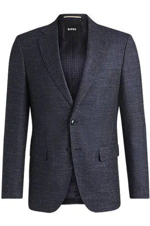 HUGO BOSS Slim-Fit Sakko aus gemustertem Stretch-Gewebe