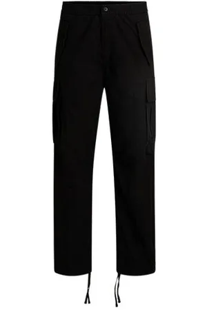 HUGO BOSS Baggy-Fit Cargo-Hose aus Baumwoll-Ripstop