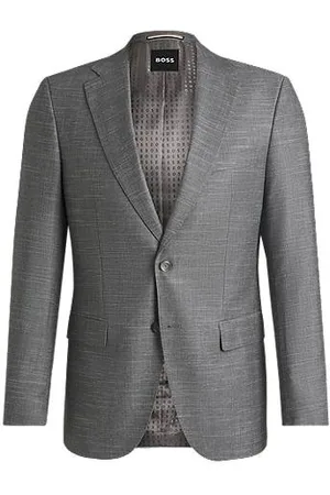 HUGO BOSS Slim-Fit Sakko aus gemustertem Stretch-Gewebe