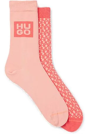 HUGO BOSS Mittelhohe Socken aus Baumwoll-Mix im Zweier-Pack