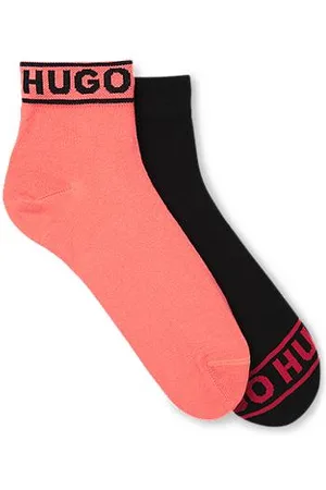HUGO BOSS Zweier-Pack kurze Socken mit Logo-Details